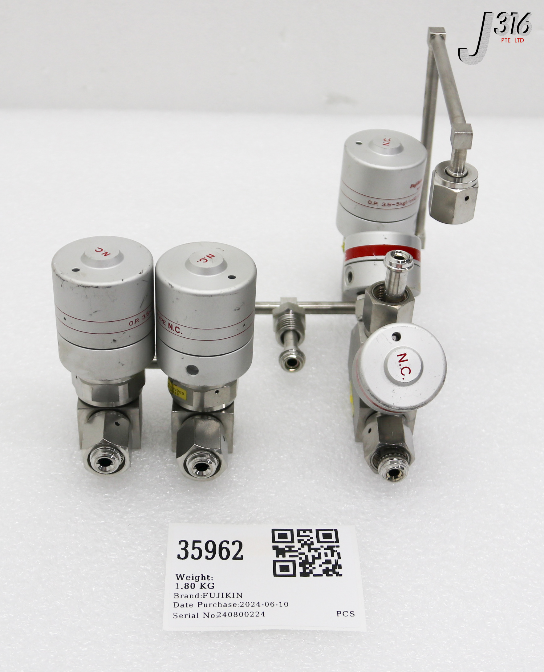その他 n 35962 FUJIKIN 6-WAY MANIFOLD 4-VALVE ASSY 043926 | eBay